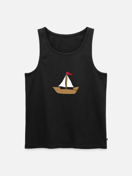 Schiff, Segelschiff, Sailing Ship, Ship - Men's Premium Organic Tank Top - black