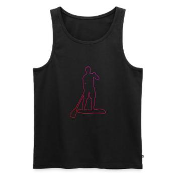 Stand up Paddle Paddle Femme - Débardeur bio Premium Homme - noir - Devant - Michal (187cm)