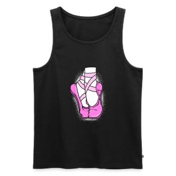Ballet Ballet Dancer - Men's Premium Organic Tank Top - black - Front - AI Model Male 178 light (178cm)