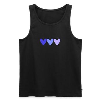 PAAR. ICH HABE GERADE GEHEIRATET. Junggesellinnenabschied. VALENTINSTAG. MARIES - Männer Premium Bio Tank Top - Schwarz - Vorne - Michal (187cm)