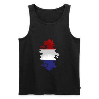 Pays-Bas Drapeau Hollande Drapeau néerlandais - Débardeur bio Premium Homme - noir - Devant - Michal (187cm)
