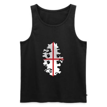 Sardinia Flag Sardinian Flag Sardegna Flag - Men's Premium Organic Tank Top - black - Front - AI Model Male 178 light (178cm)