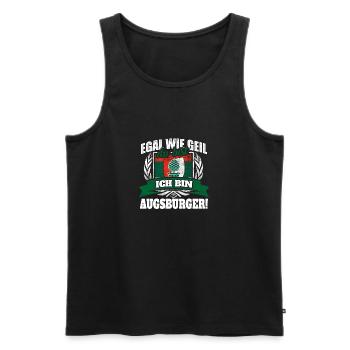 Augsburger Augsburg Augschburg Geschenk - Männer Premium Bio Tank Top - Schwarz - Vorne - Michal (187cm)