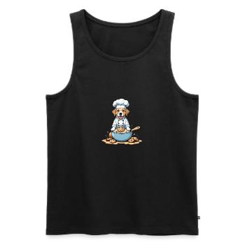 Dog Chef Dog Friends Gift Cookie Cookies - Men's Premium Organic Tank Top - black - Front - Michal (187cm)
