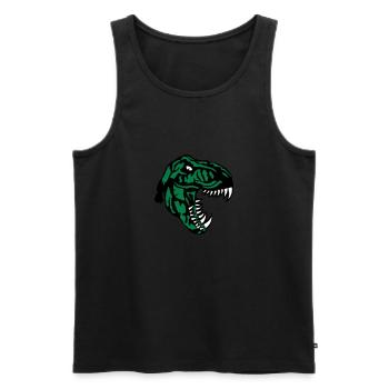 Tyrannosaurus t Rex Dinosaurier Rex - Männer Premium Bio Tank Top - Schwarz - Vorne - AI Model Male 178 light (178cm)