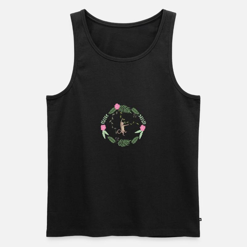 Mikey Affe - Männer Premium Bio Tank Top - undefined