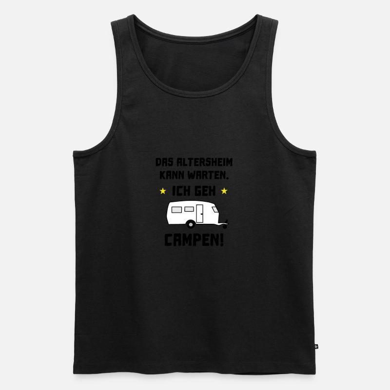 das altersheim kann warten - Männer Premium Bio Tank Top - Schwarz