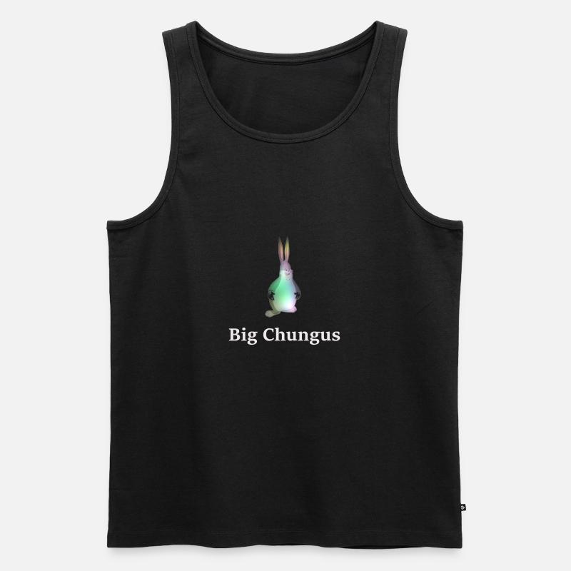 Big Chungus - Männer Premium Bio Tank Top - Schwarz