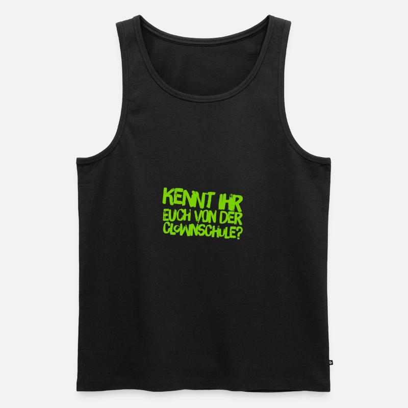 Schlagfertig - Männer Premium Bio Tank Top - Schwarz