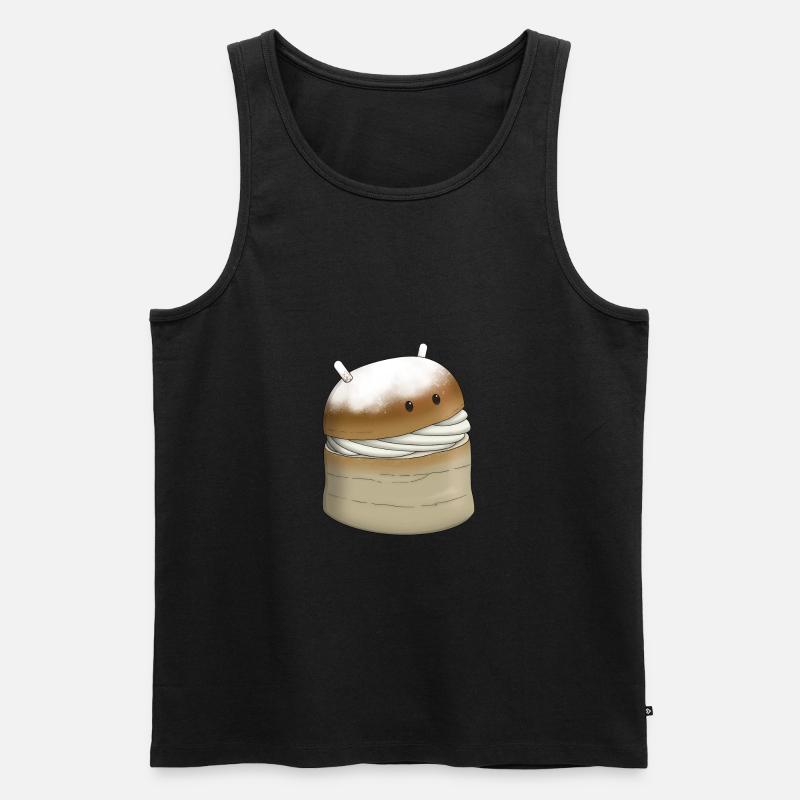 Android / Semla - Männer Premium Bio Tank Top - Schwarz