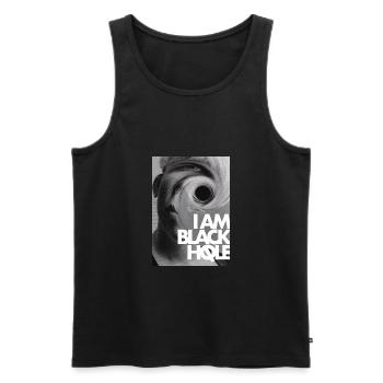 Black Hole | Model 2 - Débardeur bio Premium Homme - noir - Devant - AI Model Male 178 light (178cm)