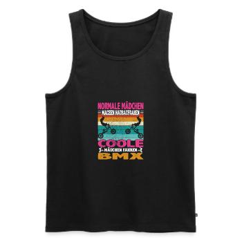 Witziger BMX Bike Fahrer Spruch für Mädchen für - Männer Premium Bio Tank Top - Schwarz - Vorne - Michal (187cm)
