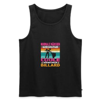 Snooker und Pool Billard Spruch für Billardspieler - Männer Premium Bio Tank Top - Schwarz - Vorne - AI Model Male 178 light (178cm)