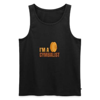 I'm a Cymbalist - Men's Premium Organic Tank Top - black - Front - Michal (187cm)