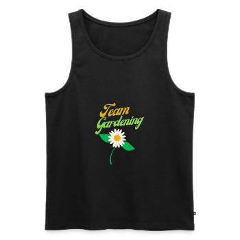 Team gardening, Garten - Männer Premium Bio Tank Top - Schwarz - Vorne - Michal (187cm)