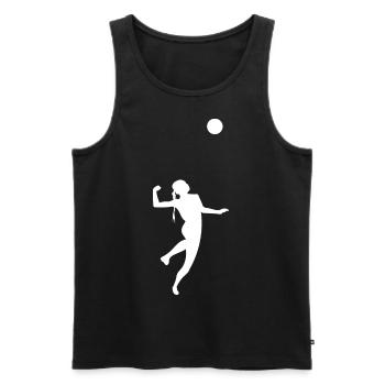 Fistball Fistball Players Fistball Players - Men's Premium Organic Tank Top - black - Front - AI Model Male 178 light (178cm)