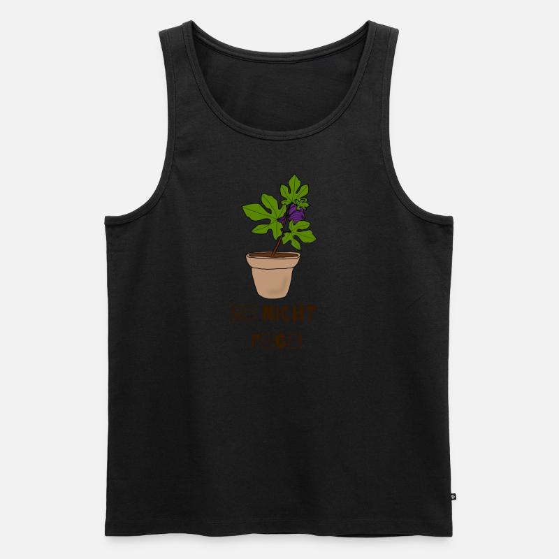 Sei nicht feige - Männer Premium Bio Tank Top - Schwarz