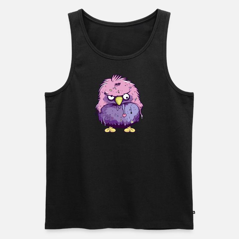 Mürrischer Vogel - Männer Premium Bio Tank Top - undefined