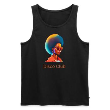 Disco Club Vol. 4 - Männer Premium Bio Tank Top - Schwarz - Vorne - Michal (187cm)