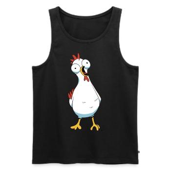 Chicken Poultry Chicken Coop Farm Hen Eggs - Men's Premium Organic Tank Top - black - Front - Michal (187cm)