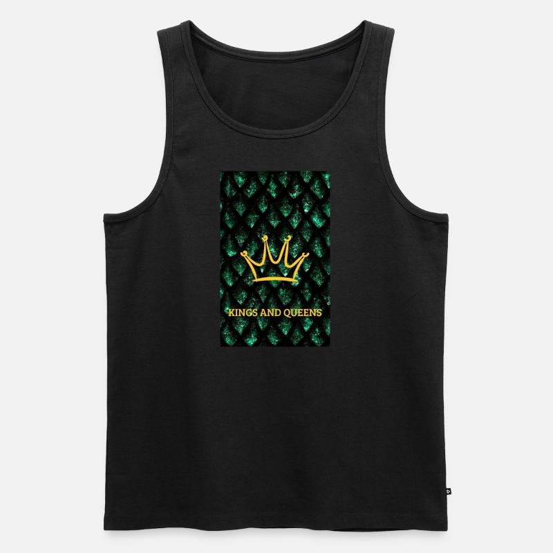 K&Q D1 - Männer Premium Bio Tank Top - Schwarz