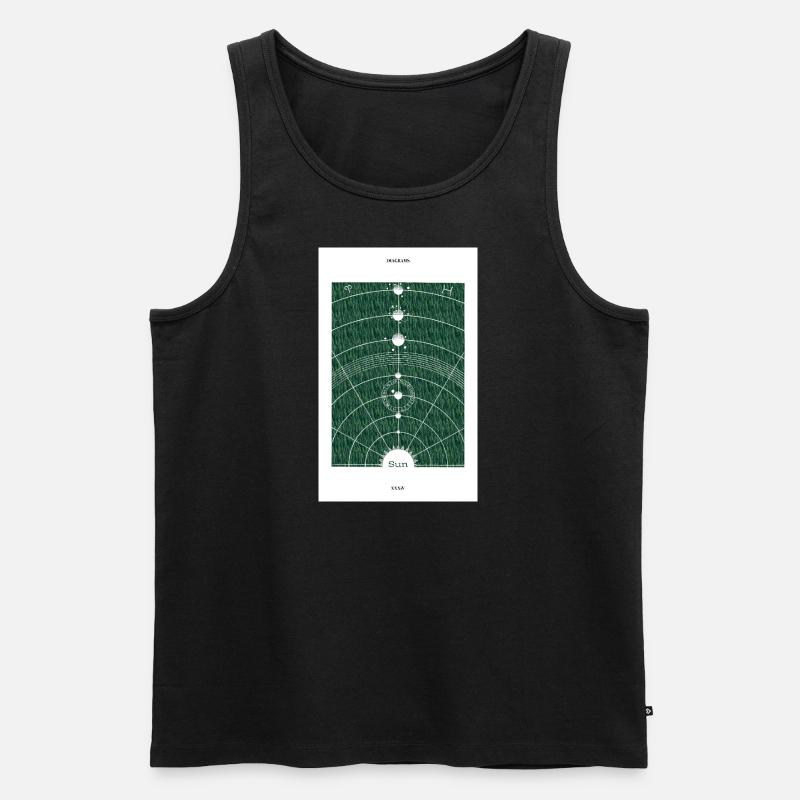 Sun Solar 03 - Männer Premium Bio Tank Top - Schwarz