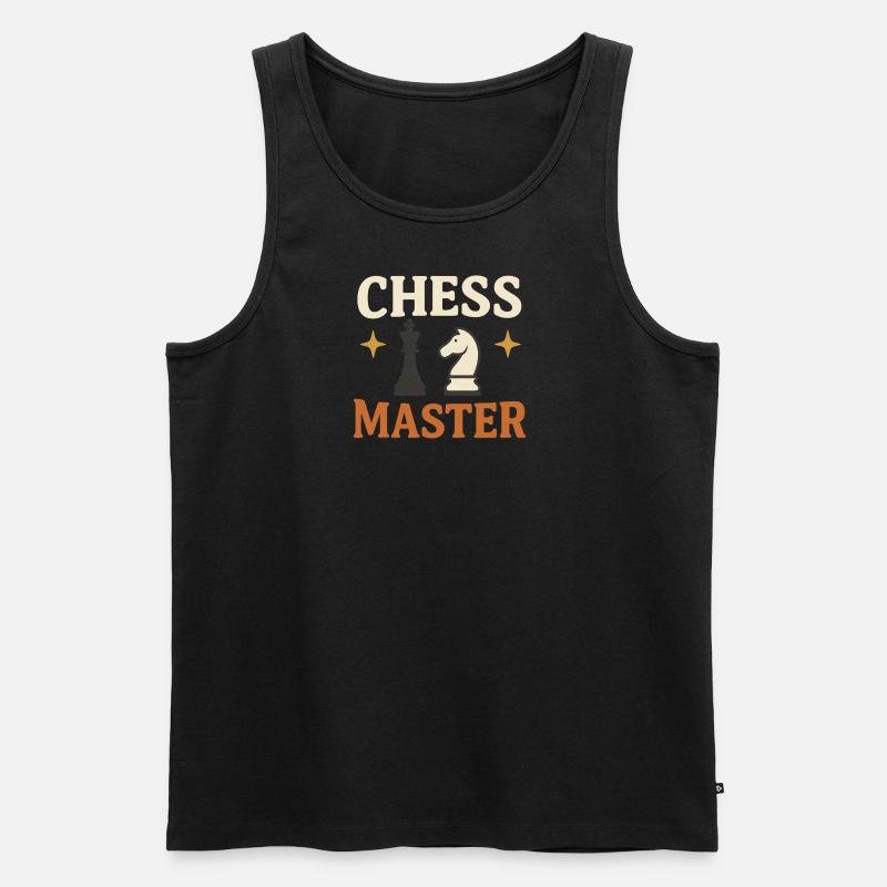 Chess master - Männer Premium Bio Tank Top - Schwarz