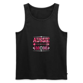 Aussie Mom Mothers Day Best Mama In The World - Men's Premium Organic Tank Top - black - Front - Michal (187cm)