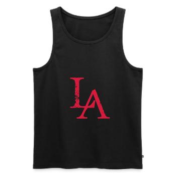 LA - Los Angeles - Dance Shirt - Männer Premium Bio Tank Top - Schwarz - Vorne - Michal (187cm)