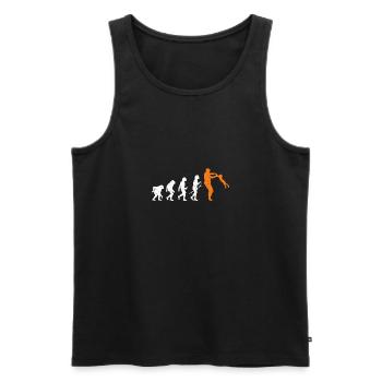 Vater Pa Vatertags Designs zum Vatertag - Männer Premium Bio Tank Top - Schwarz - Vorne - Michal (187cm)