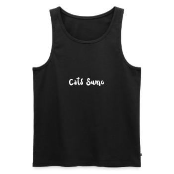Cats Sumo - Combat Sports - Débardeur bio Premium Homme - noir - Devant - AI Model Male 178 light (178cm)