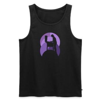 Arcade de flipper - Débardeur bio Premium Homme - noir - Devant - AI Model Male 178 light (178cm)