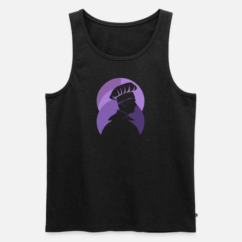 Kochen Sternekoch Küchenchef - Männer Premium Bio Tank Top - Schwarz