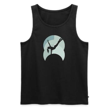 Gymnaste Handstand - Débardeur bio Premium Homme - noir - Devant - Michal (187cm)