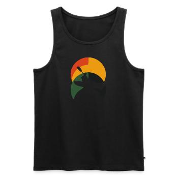 Kajakfahren Kajak - Männer Premium Bio Tank Top - Schwarz - Vorne - Michal (187cm)