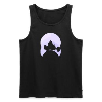 Autocross Car Racer - Men's Premium Organic Tank Top - black - Front - Michal (187cm)