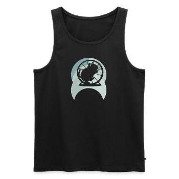 Maus Hamster Haustier - Männer Premium Bio Tank Top - Schwarz - Vorne - Michal (187cm)