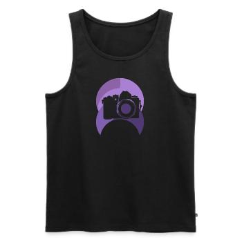 Photographie Photographie Photographe - Débardeur bio Premium Homme - noir - Devant - AI Model Male 178 light (178cm)