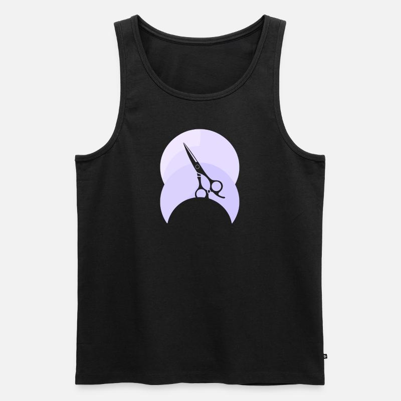 Friseurin Coiffeur - Männer Premium Bio Tank Top - Schwarz