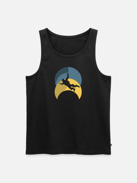Parachuting Air Adrenaline - Men's Premium Organic Tank Top - black