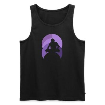 DJ Discjockey - Männer Premium Bio Tank Top - Schwarz - Vorne - AI Model Male 178 light (178cm)