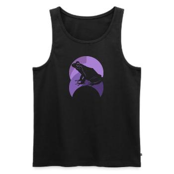 Amphibian Frog - Men's Premium Organic Tank Top - black - Front - Michal (187cm)