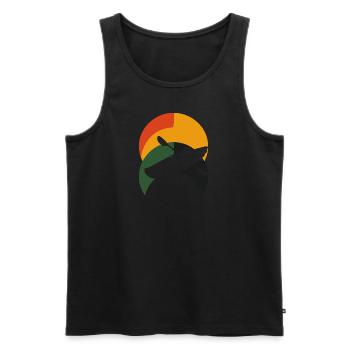 Kajak Ruder Paddeln - Männer Premium Bio Tank Top - Schwarz - Vorne - Michal (187cm)