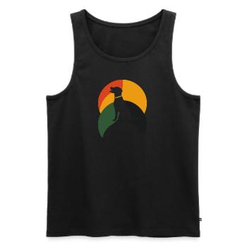 Dog School Dog Educator - Men's Premium Organic Tank Top - black - Front - AI Model Male 178 light (178cm)