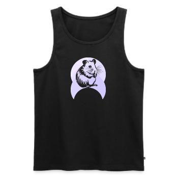Hamster Nagetier - Männer Premium Bio Tank Top - Schwarz - Vorne - Michal (187cm)