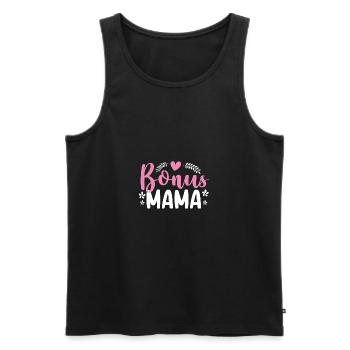 Bonus Maman Meilleure Belle-Mère Famille d’accueil Fête des Mères - Débardeur bio Premium Homme - noir - Devant - Michal (187cm)