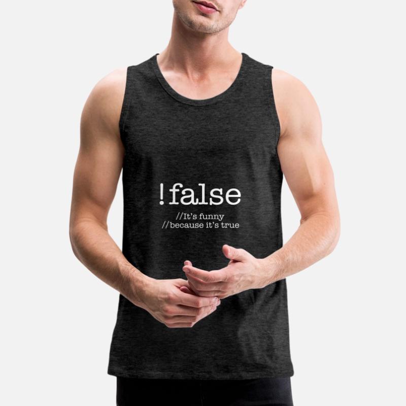 Falsche Programmierung Codierung Programmierer Geschenk Männer Premium Bio Tank Top