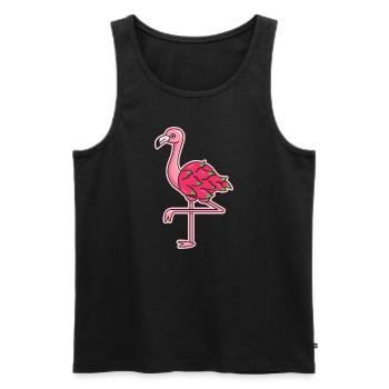 Flamingo Drachenfrucht Design für - Männer Premium Bio Tank Top - Schwarz - Vorne - AI Model Male 178 light (178cm)