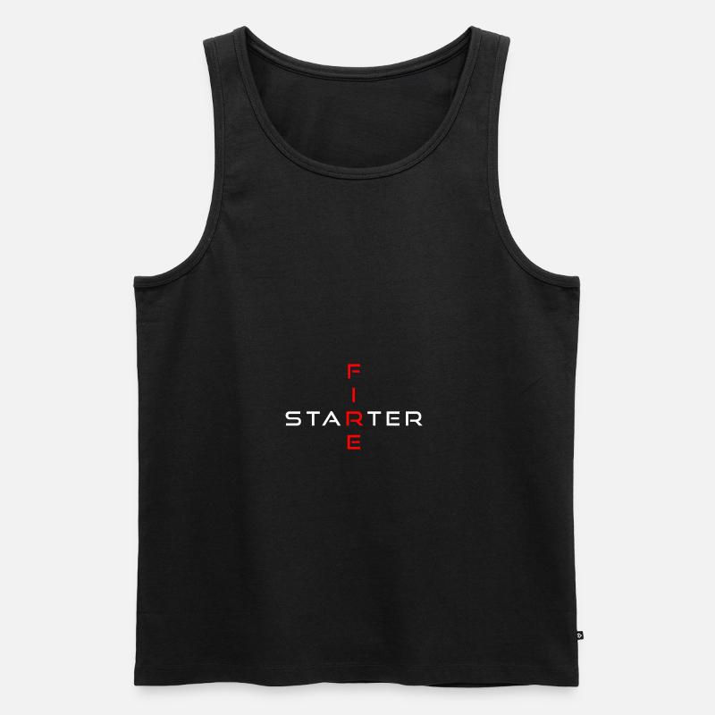 Fire Starter - Männer Premium Bio Tank Top - Schwarz