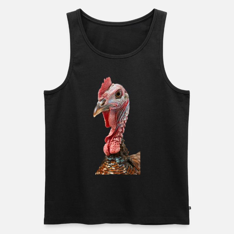 Truthahn - Männer Premium Bio Tank Top - Schwarz